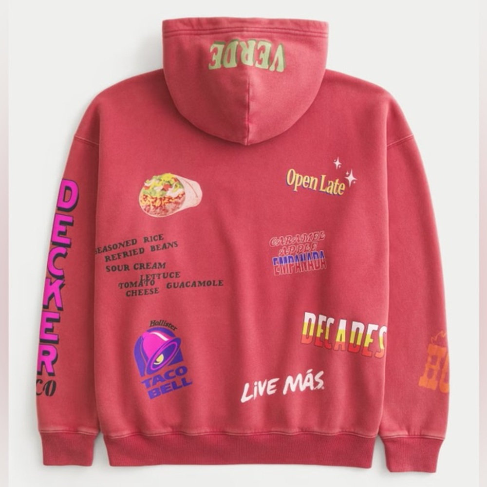 NWT Hollister x Taco Bell Collab Hoodie - Size L (Unisex)